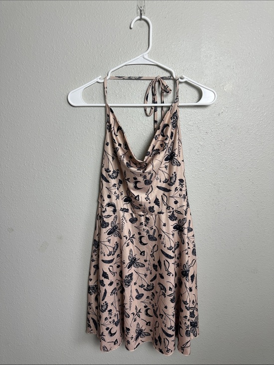 Dresses & Skirts - Halter mushroom boho bug goth cream dress